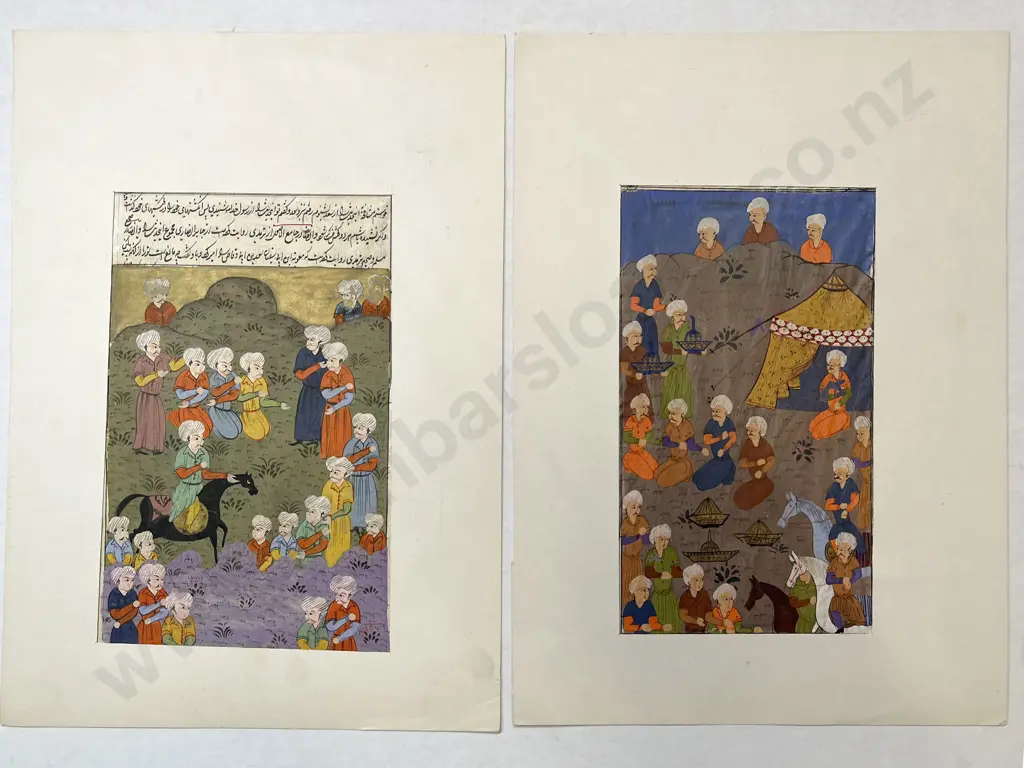Two Moghul School Illustrations (unframed) Image 1++