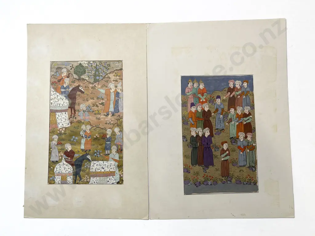 Two Moghul School Illustrations (unframed) Image 1++