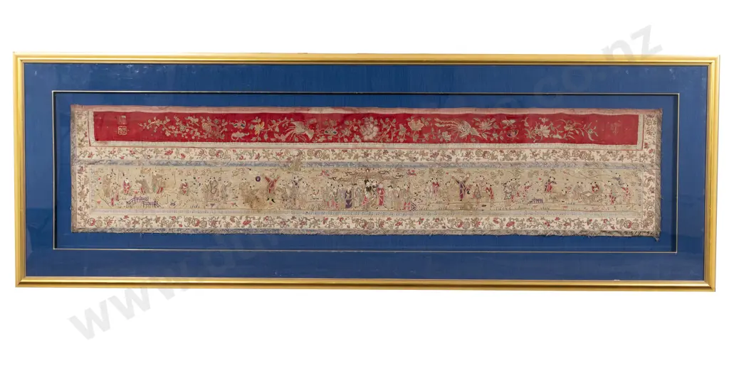 Large C19th Chinese Tapestry Panel Image 1++