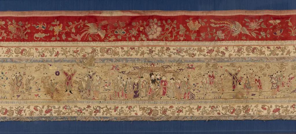 Large C19th Chinese Tapestry Panel Image 1++