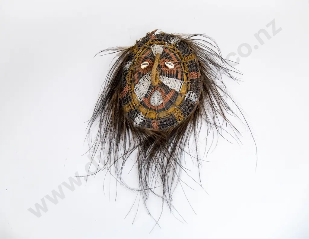 A Sepik River Turtle Shell Ancestor Mask Image 1++
