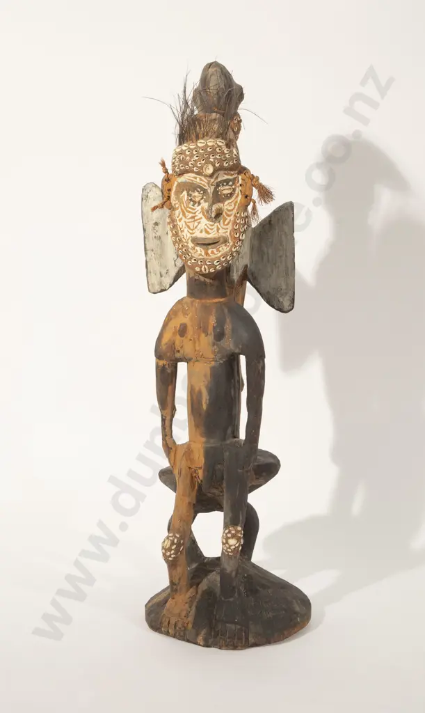 A Sepik River Figure With A Cassowary Bird Image 1++