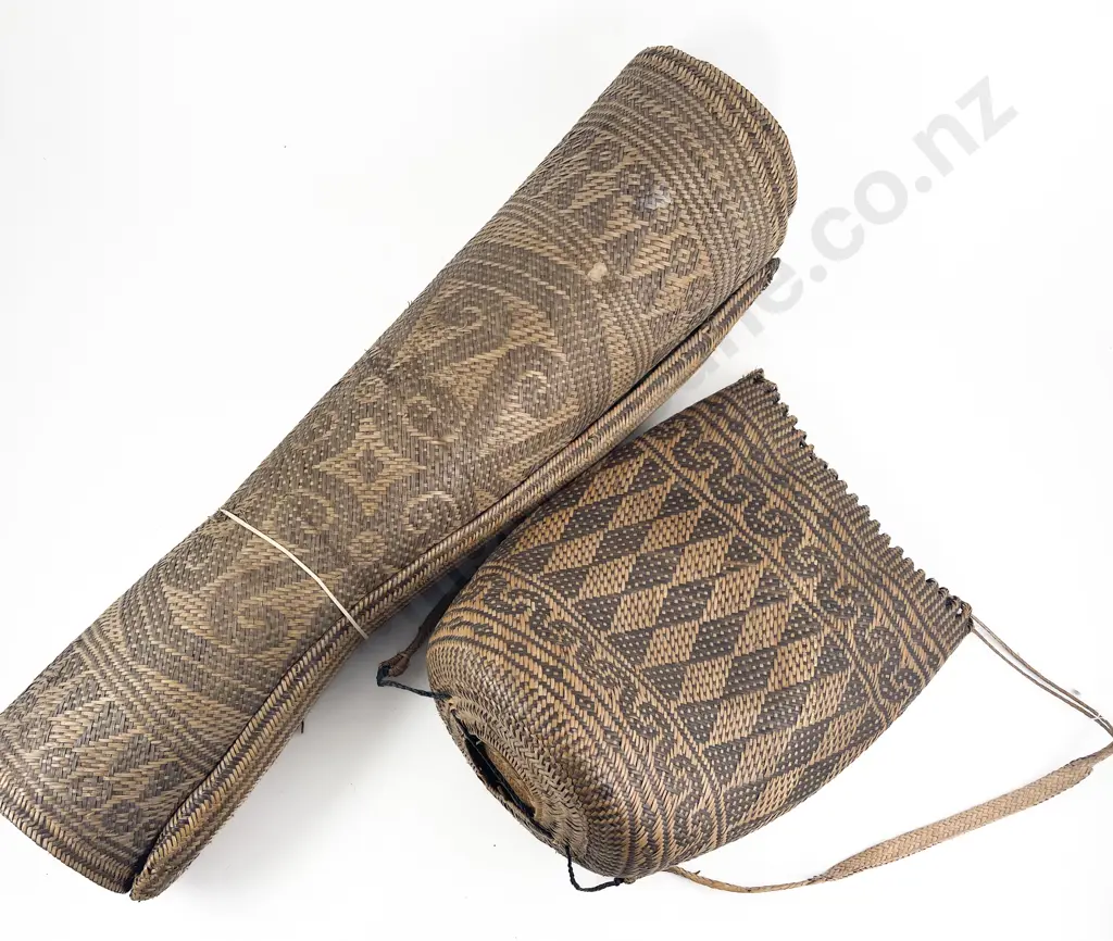 A Woven Sleeping Mat And Food Basket Image 1++