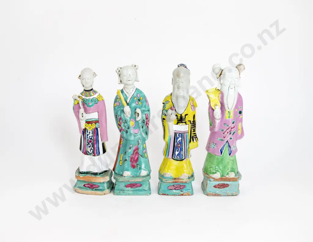 Four Chinese Ceramic Immortals Image 1++