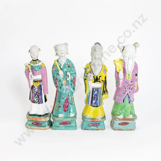 Four Chinese Ceramic Immortals