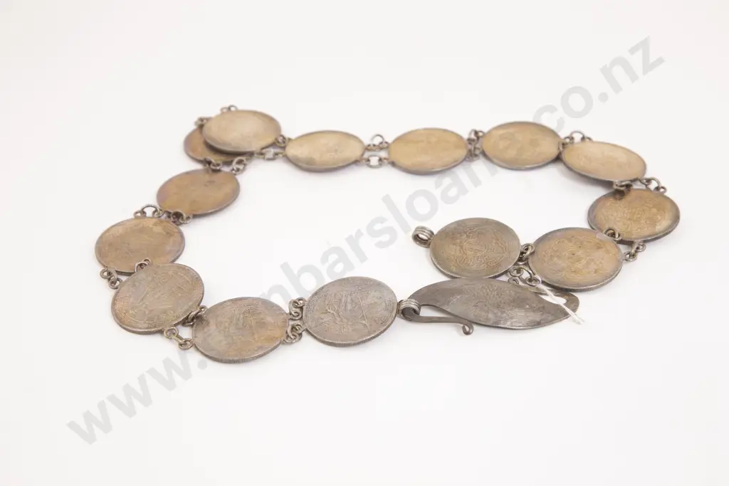 A Chinese Silver Coin Belt Image 1++