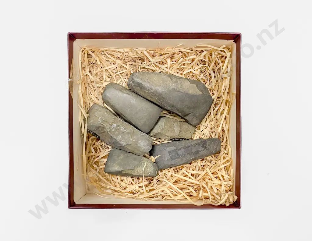 A Box Of Six Small Pre-European Toki Image 1++