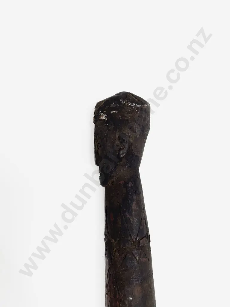 A Carved Wood Sago Pounder Image 1++