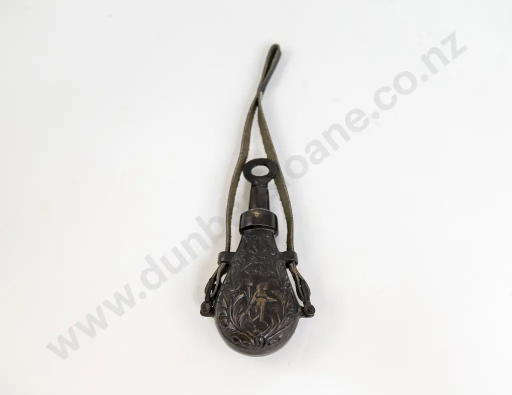A Small Powder Kegg With Leather Strap Image 1++
