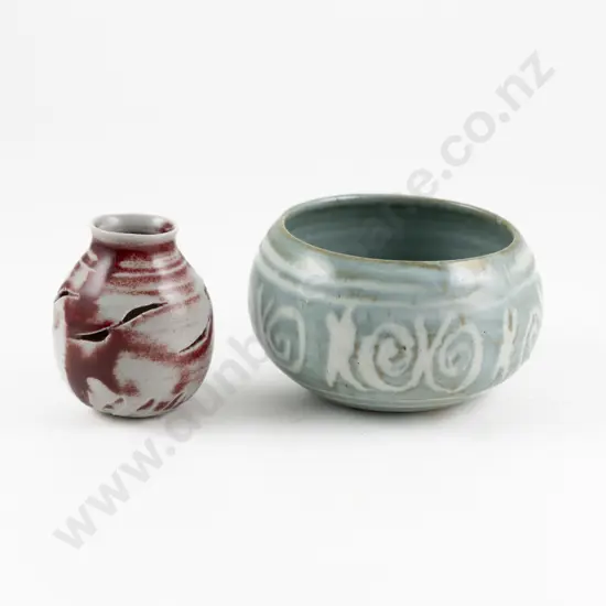Pamela Annsouth Vase & Hanmer Pottery Bowl