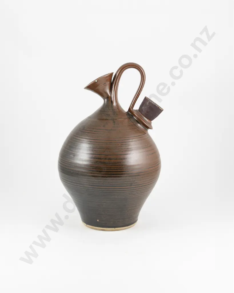 Richard Cadness Stoneware Wine Flagon Image 1++