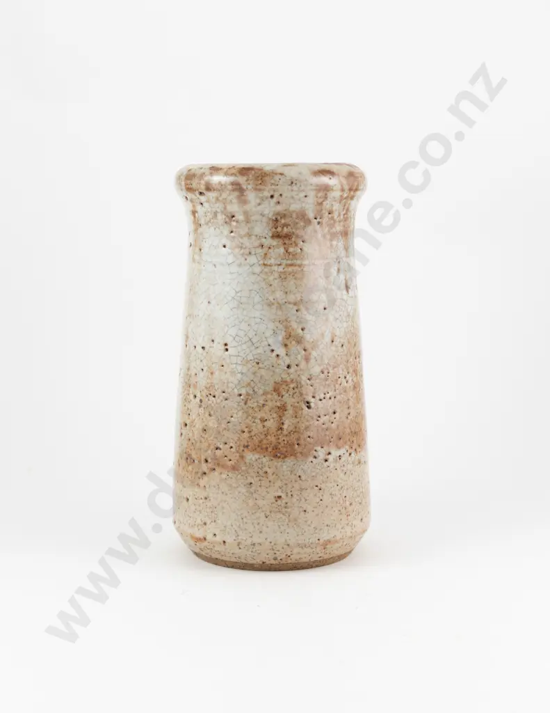 Stan Jenkins Shino Glaze Cylindrical Vase Image 1++