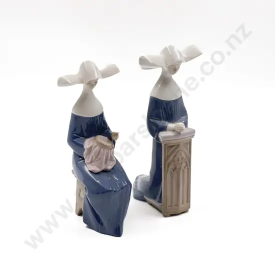 Two Lladro Nuns