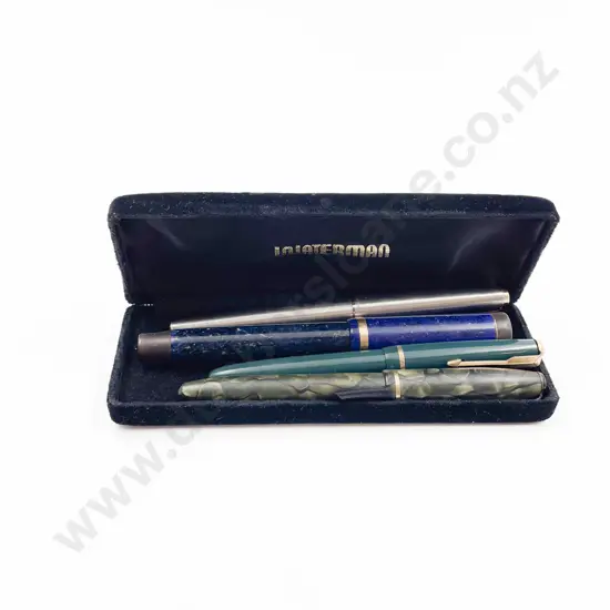 Three Vintage Parker Pens and Other