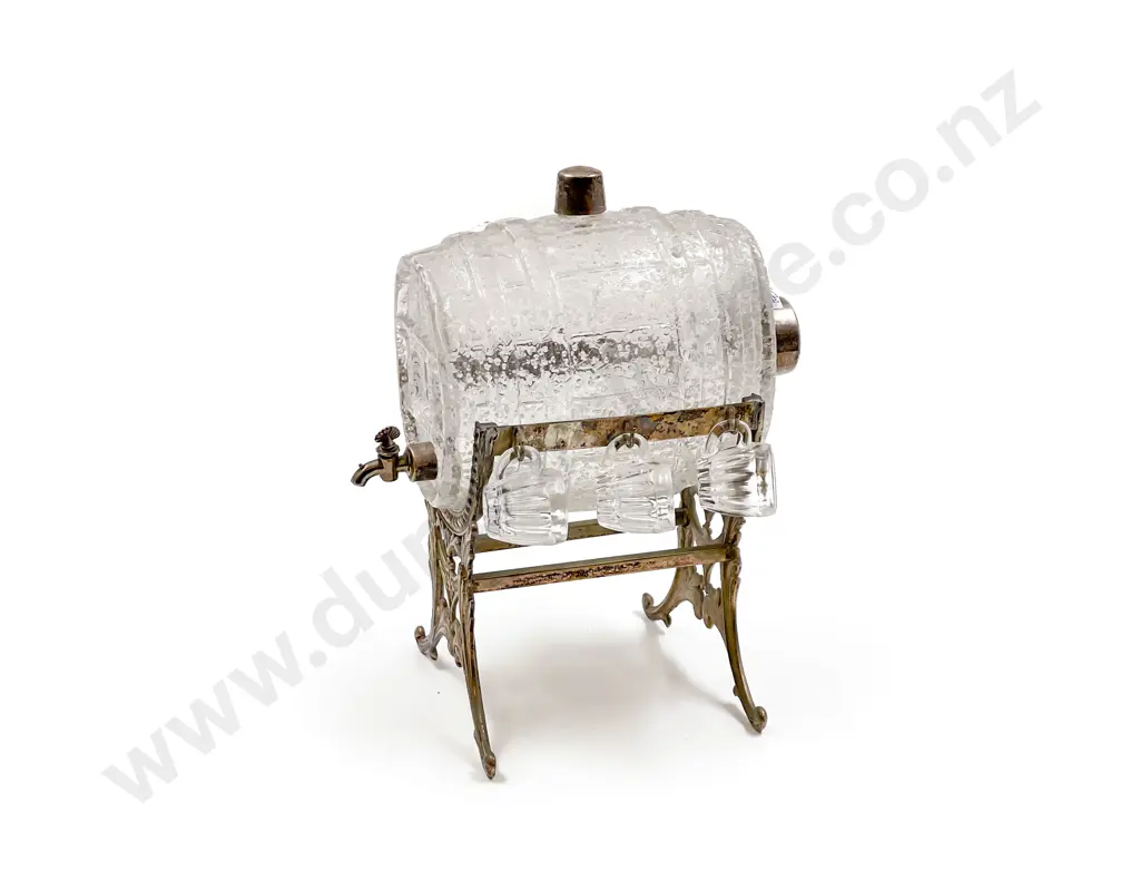 Glass Spirit Keg On Stand Image 1++