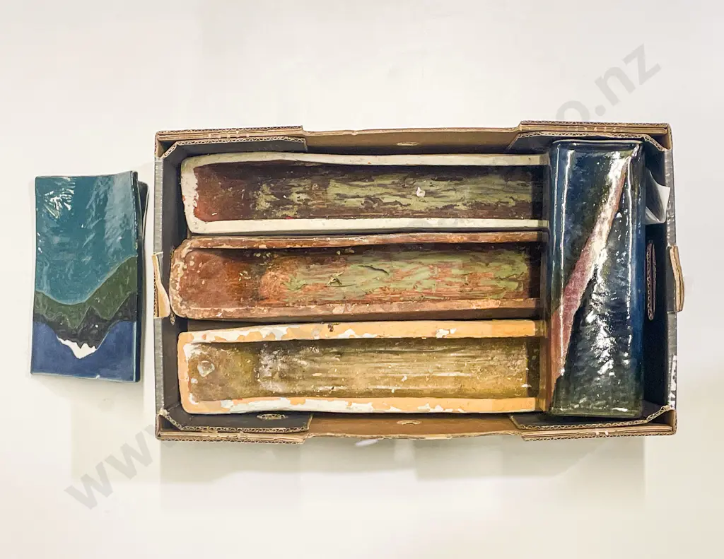 Qty of Assorted Terracotta Flower Troughs and NZ Pottery Image 1++