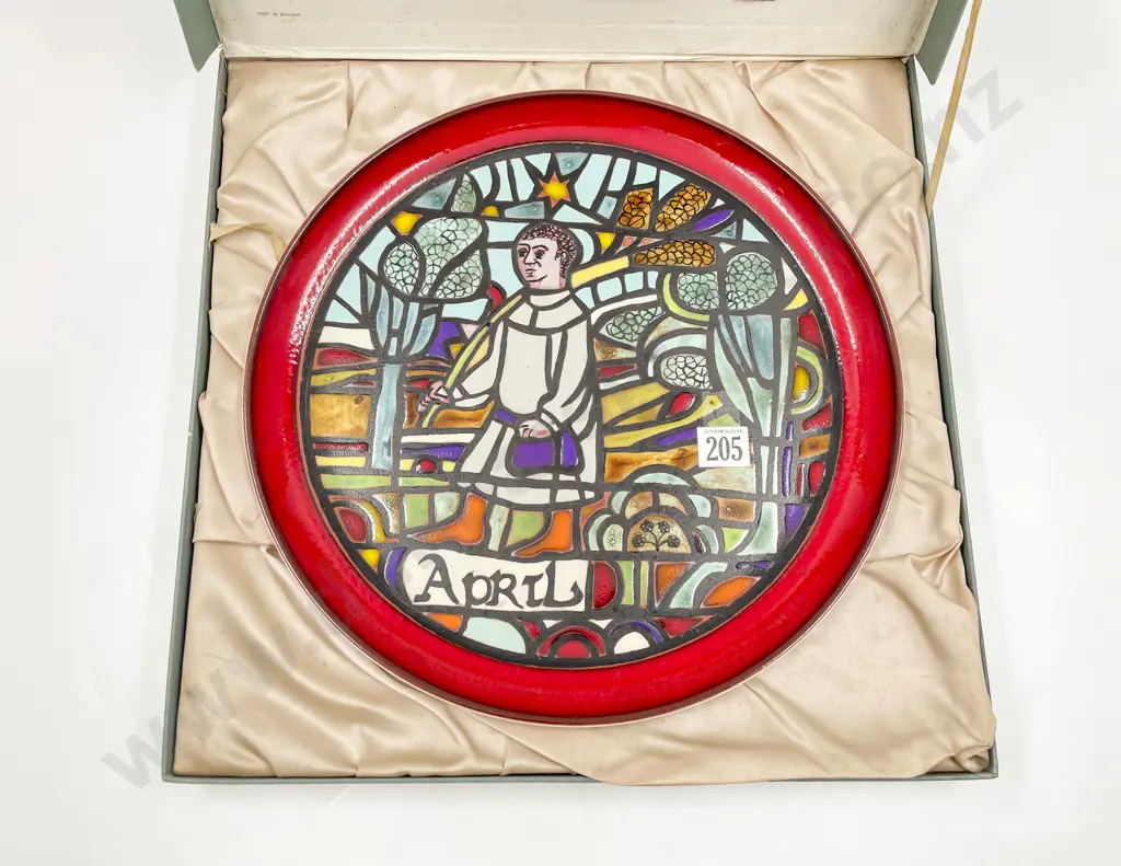 Poole Pottery Medieval Calender Series Plate "April" Image 1++