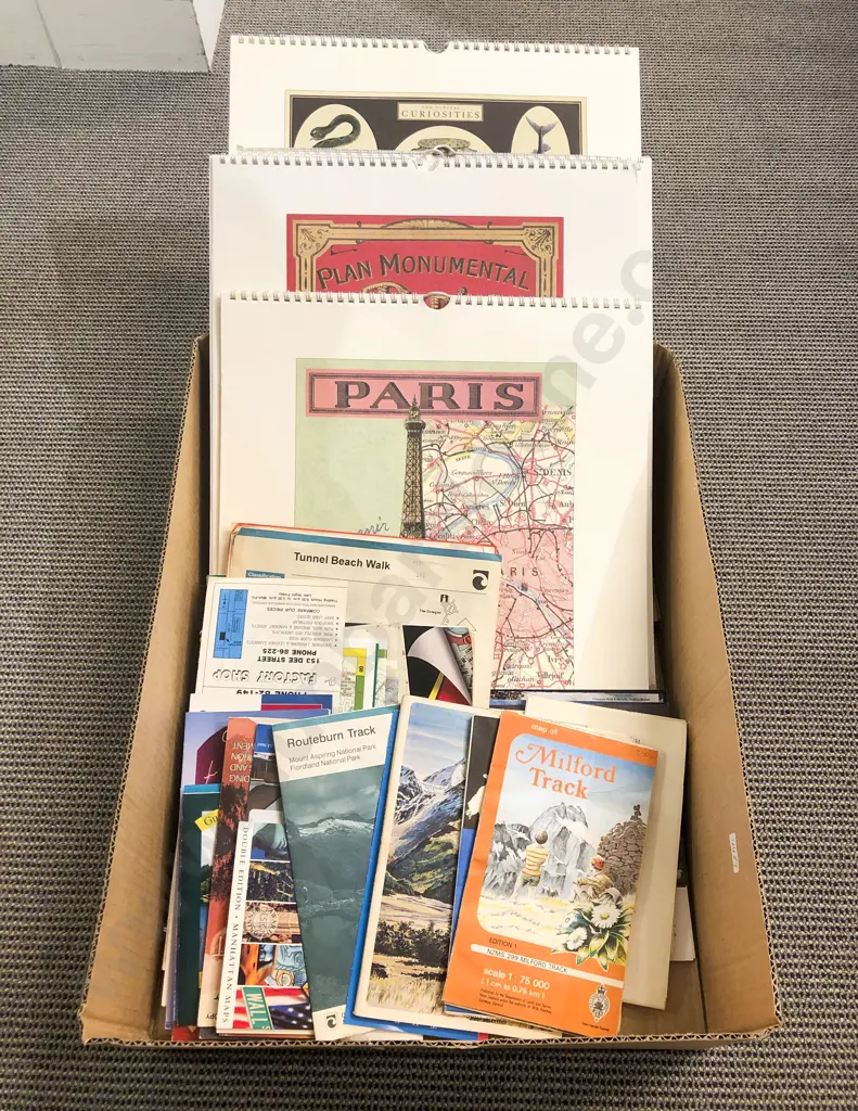 Qty of Assorted Maps and Decorative Calendar's *PHOTO CHANGE Image 1++