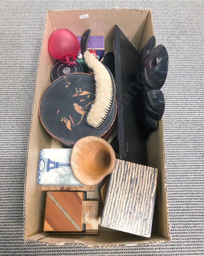 Qty of Assorted Vintage Boxes together with Crumb Tray and Brush etc *PHOTO CHANGE Image 1++