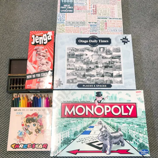 Box of Assorted As New Puzzles and Board Games etc *PHOTO CHANGE
