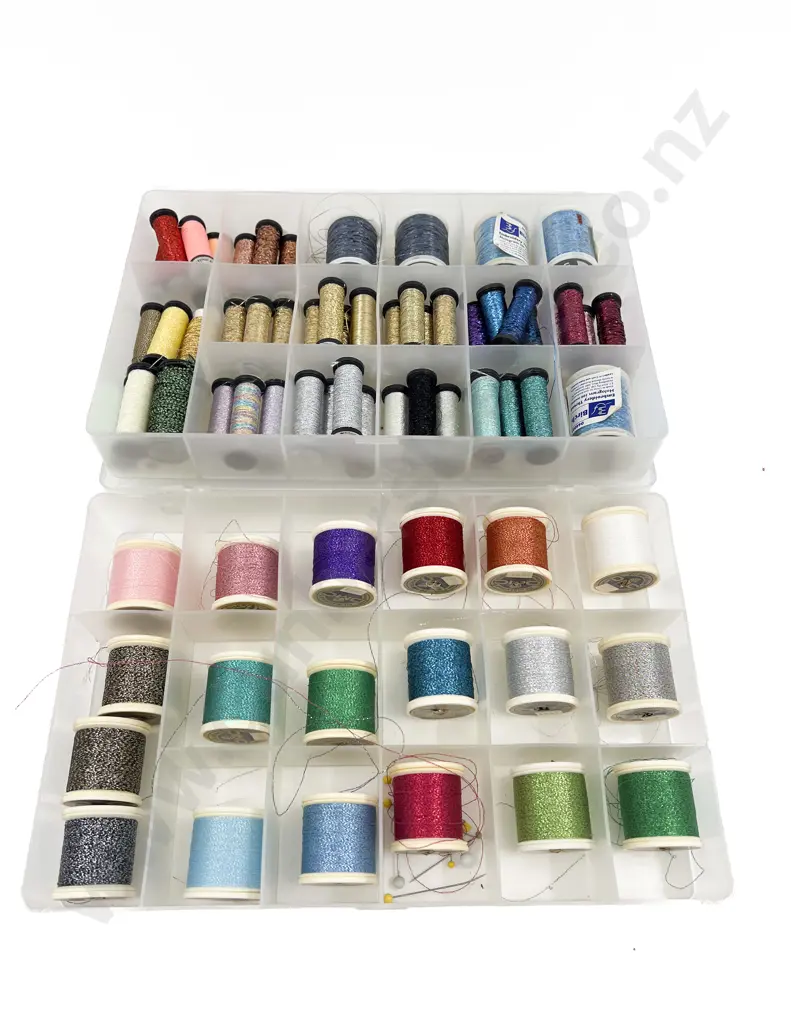 Two Boxes of Assorted Embroidery/Sewing Threads Image 1++