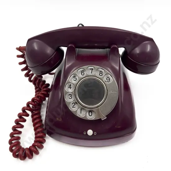 Vintage Maroon Toshiba Telephone