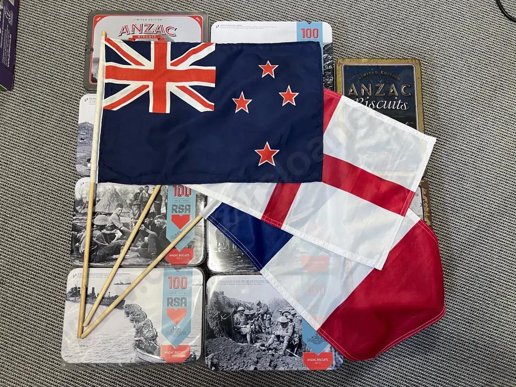 Qty of Assorted ANZAC Biscuit Tins Image 1++