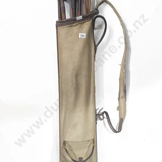 Qty of Vintage Golf Clubs in Bag