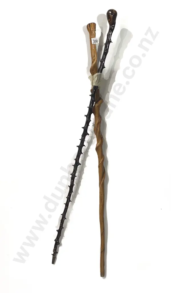 Black Thorn Walking Stick with NZ Creeper Image 1++