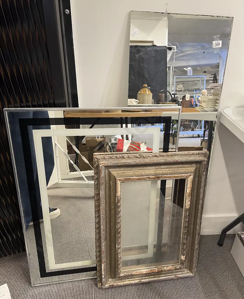 Two Mirrors together with Vintage Frame Image 1++