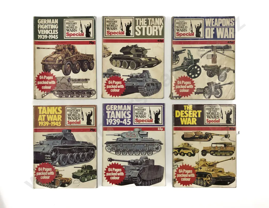 Qty of Pernell History of the World Wars Magazines Image 1++