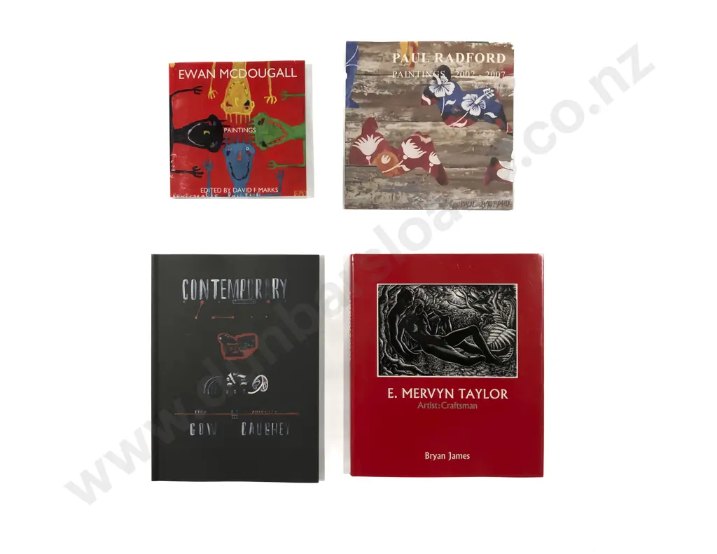 Four Assorted NZ Art Reference Volumes Image 1++