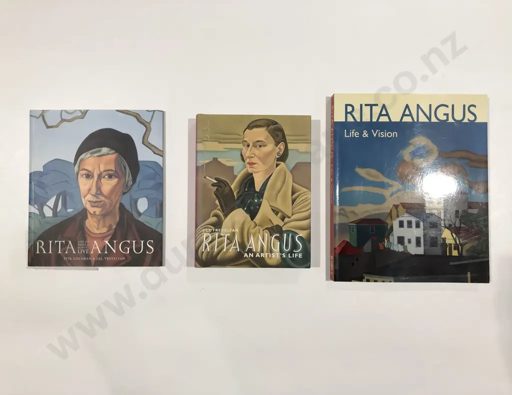 Three Rita Angus Reference Volumes Image 1++