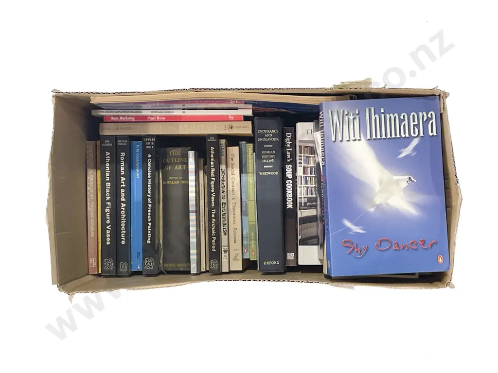 Box of Assorted Books Image 1++