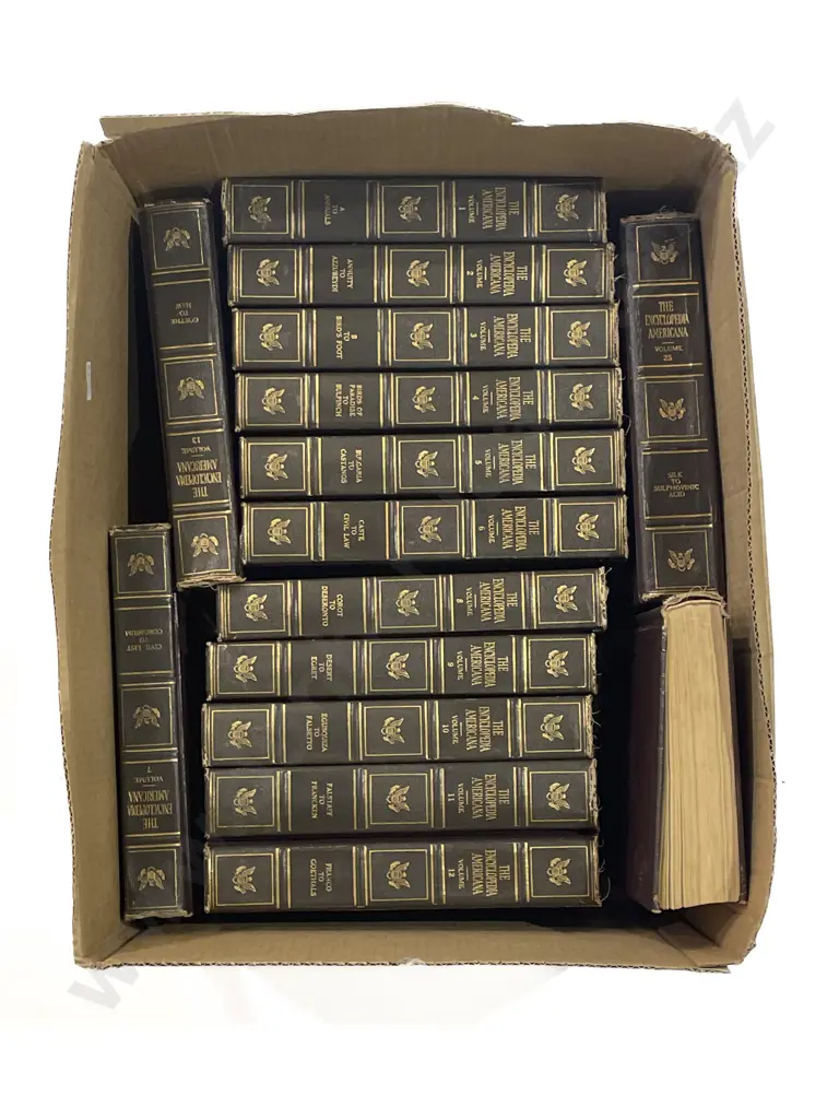 Two Boxes of "The Encyclopedia Americana" Image 1++