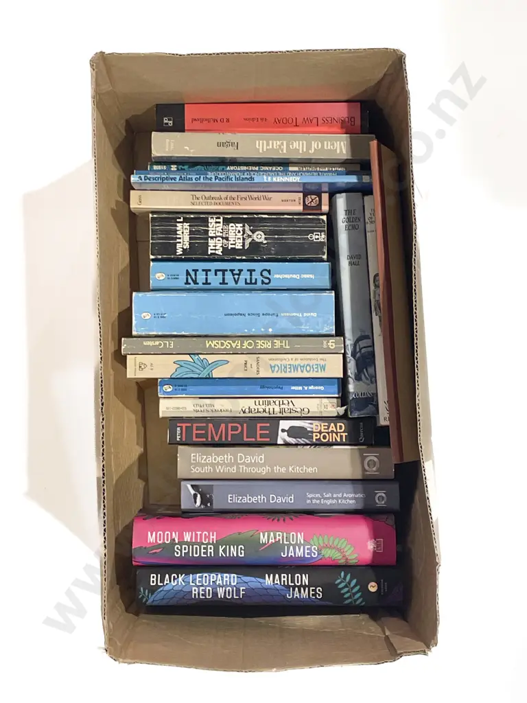 Box of Assorted Books Image 1++