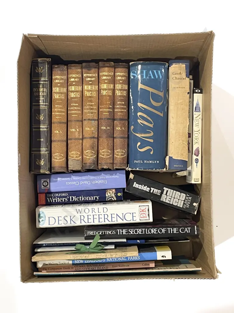 Box of Assorted Books Image 1++