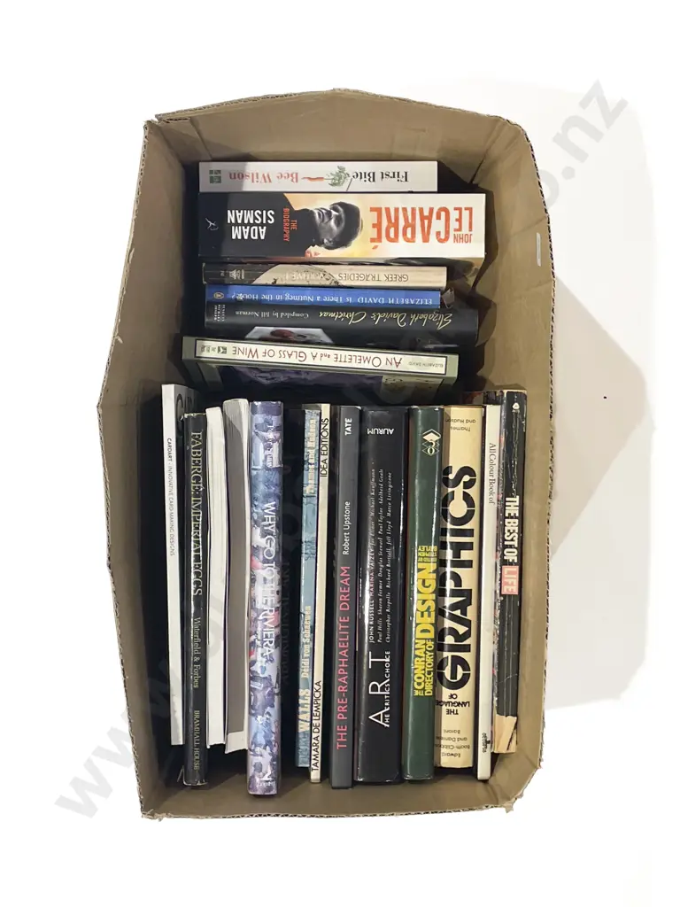 Box of Assorted Books Image 1++