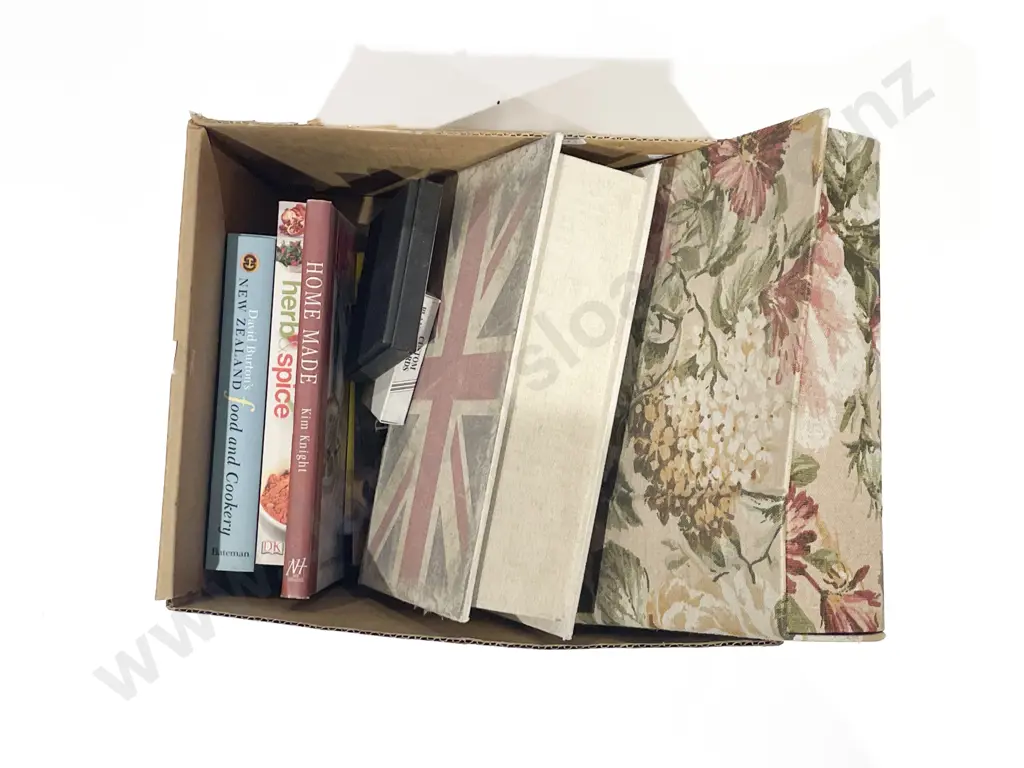Box of Assorted As New Gift Cards and Cookbooks Image 1++