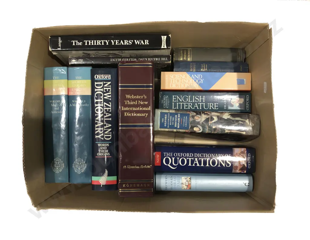 Box of Assorted Books Image 1++