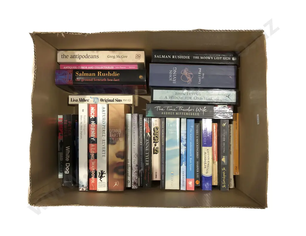 Box of Assorted Books Image 1++