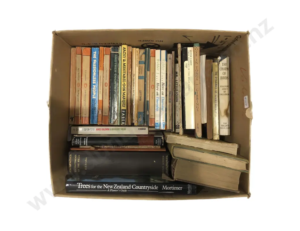 Box of Assorted Books Image 1++