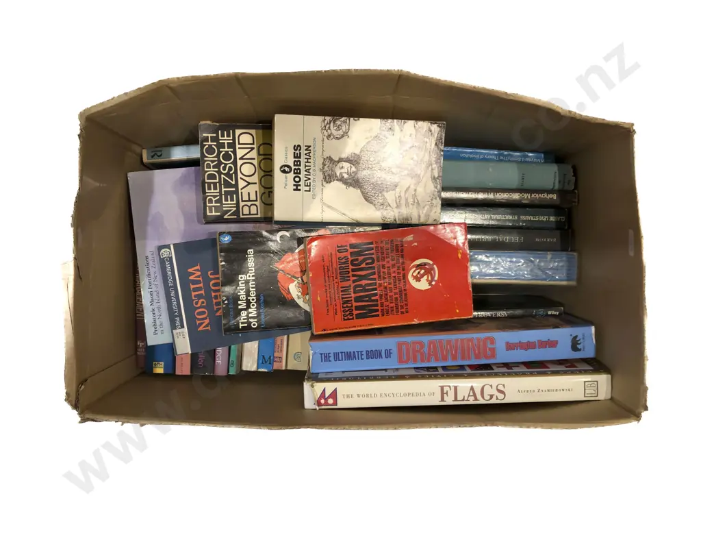 Box of Assorted Books Image 1++