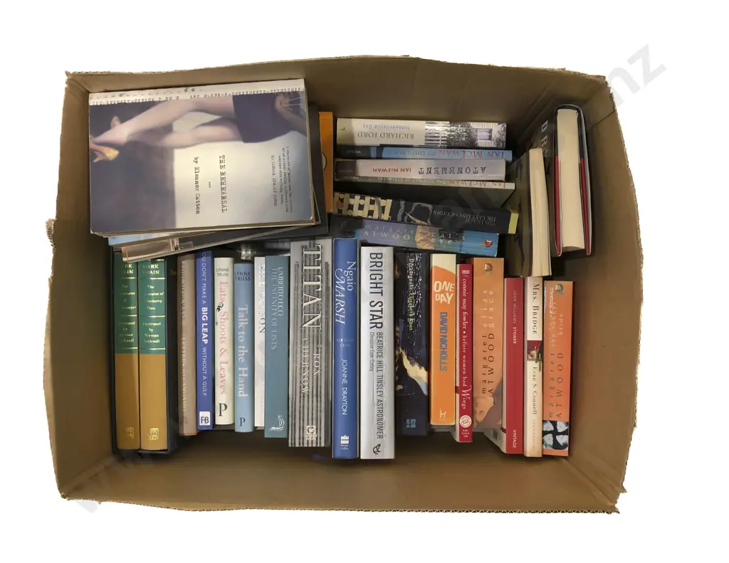 Box of Assorted Books Image 1++