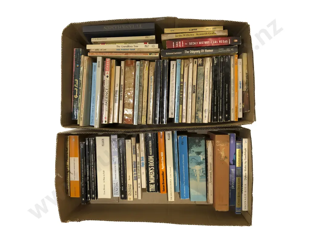 Two Boxes of Assorted Books Image 1++