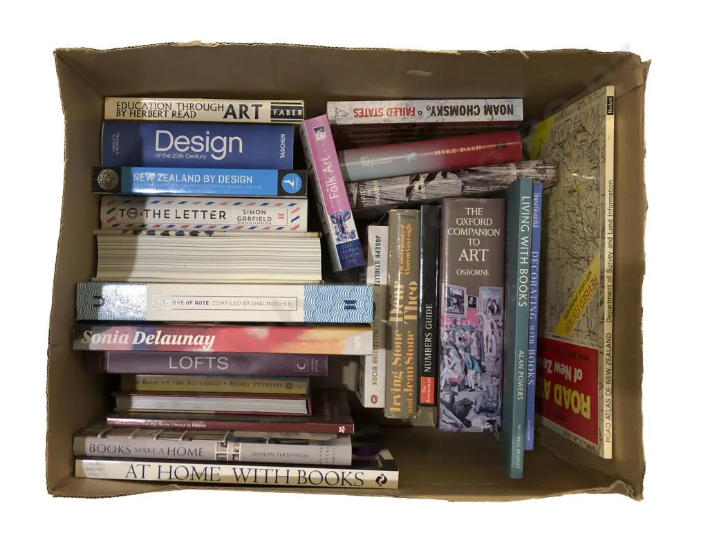 Box of Assorted Books Image 1++