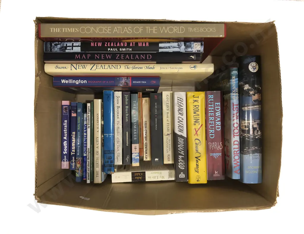 Box of Assorted Books Image 1++