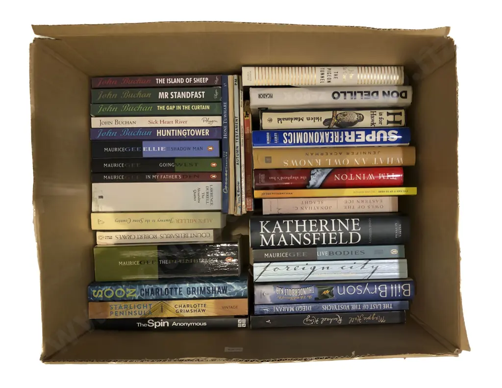 Box of Assorted Books Image 1++