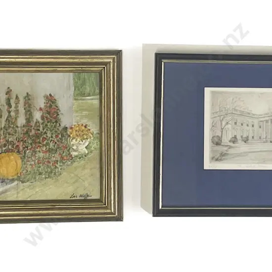 Three Assorted Framed Prints and Originals
