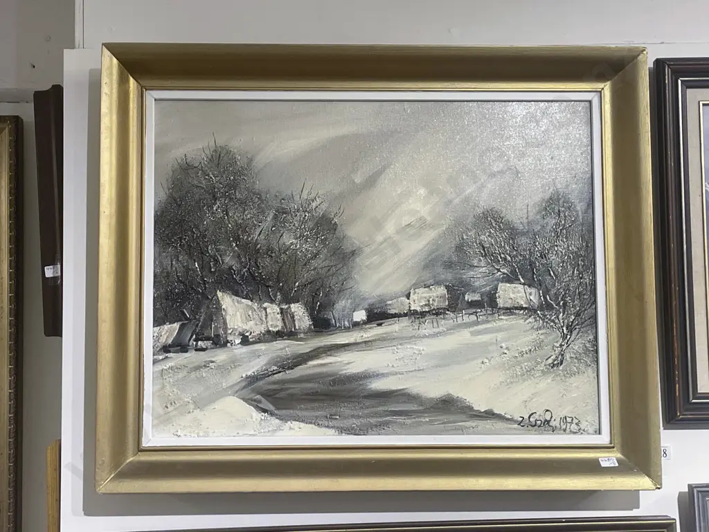 Z Gadanz - Polish Winter - Oil on Canvas Image 1++